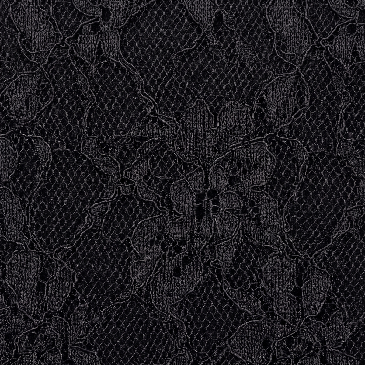 The Noelle Laptop Case - black lace texture close-up
