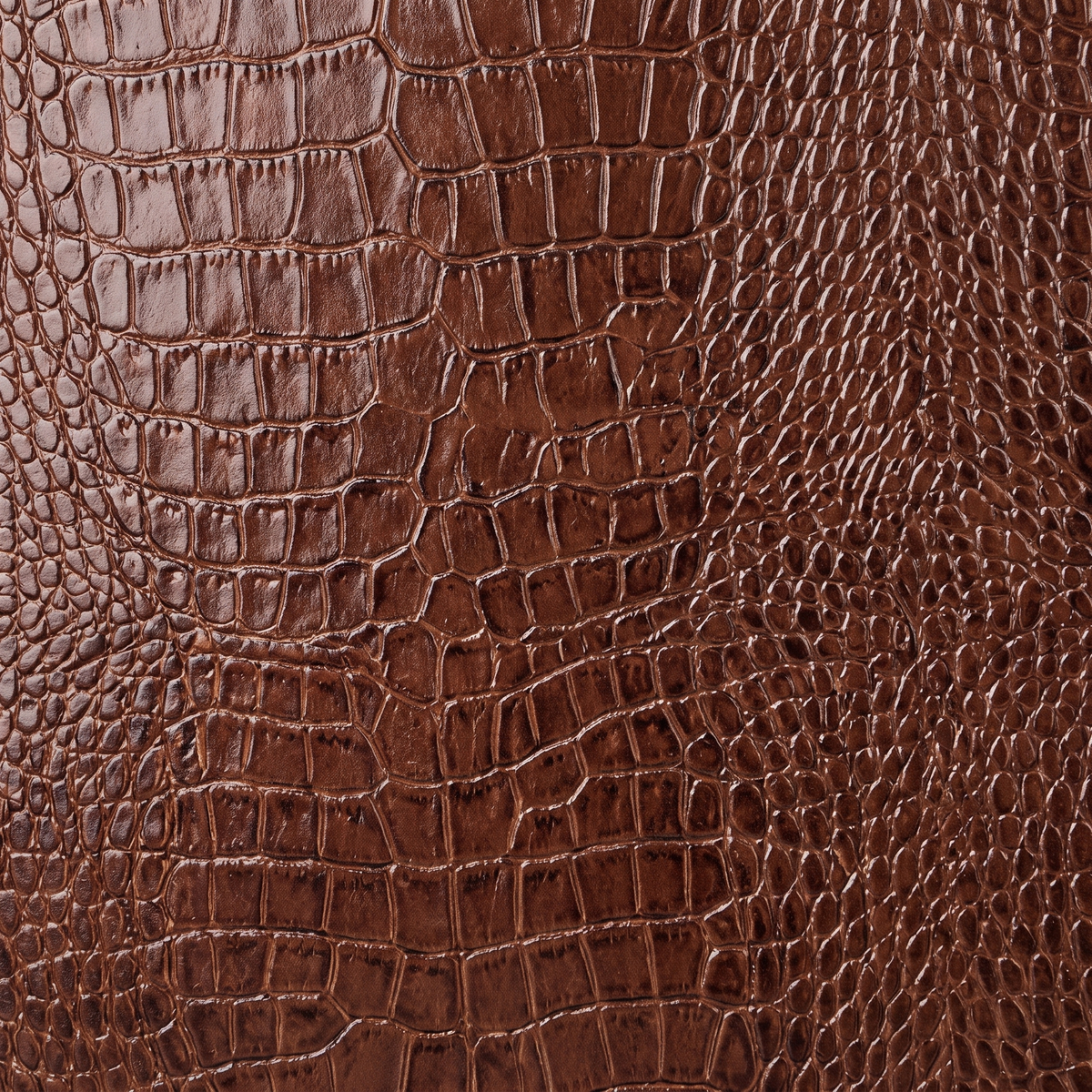 The Sienna iPad Case - brown crocodile texture close-up